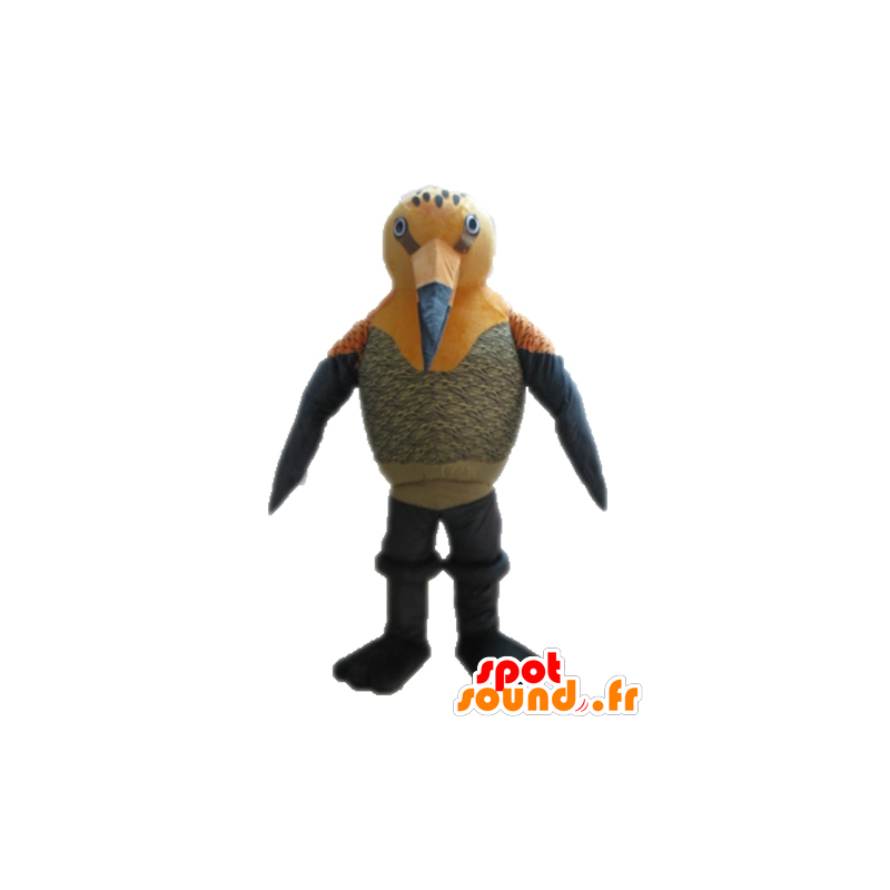 Mascot orange und grau Vogel. Mascot Kolibri - MASFR028714 - Maskottchen der Vögel