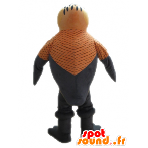 Mascot orange und grau Vogel. Mascot Kolibri - MASFR028714 - Maskottchen der Vögel