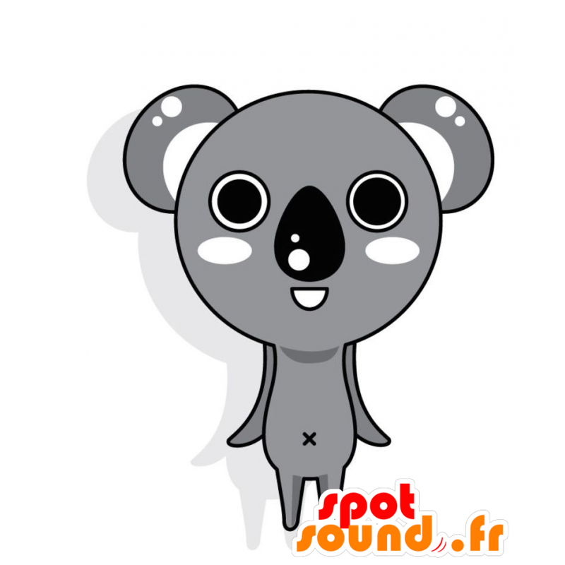 Koala mascot gray, white and black, giant - MASFR028773 - 2D / 3D mascots