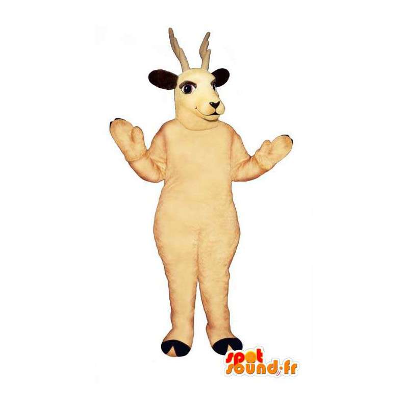 Mascot white reindeer. Reindeer Costume - MASFR007326 - Mascots stag and DOE