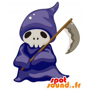 Fantasma mascotte con una falce. la morte della mascotte - MASFR029050 - Mascotte 2D / 3D