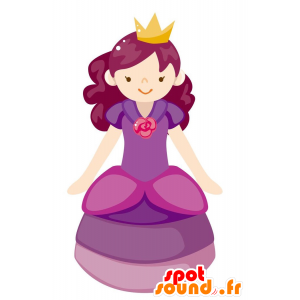 Desenhos animados princesa mascote rainha - Cortar L (175-180CM)