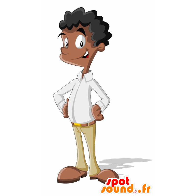 Mascotte d'homme africain, très élégant - MASFR029192 - Mascottes 2D/3D