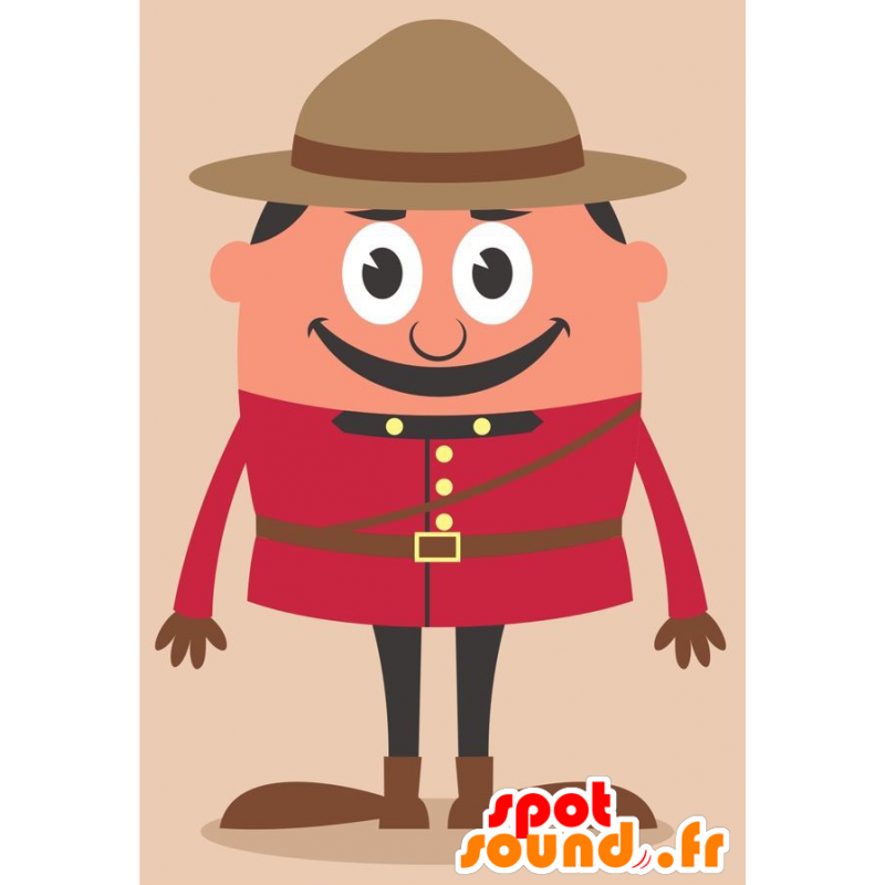 Mascota de guardia de Inglés con el uniforme rojo - MASFR029259 - Mascotte 2D / 3D