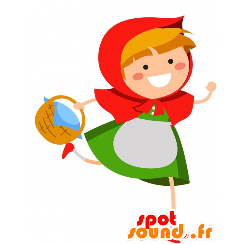 Mascotte du petit chaperon rouge - MASFR029296 - Mascottes 2D/3D