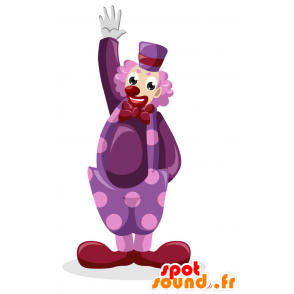 Clown Mascot kleurrijke outfit - MASFR029398 - 2D / 3D Mascottes