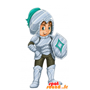 Gladiator mascotte, cavaliere con l'armatura - MASFR029446 - Mascotte 2D / 3D