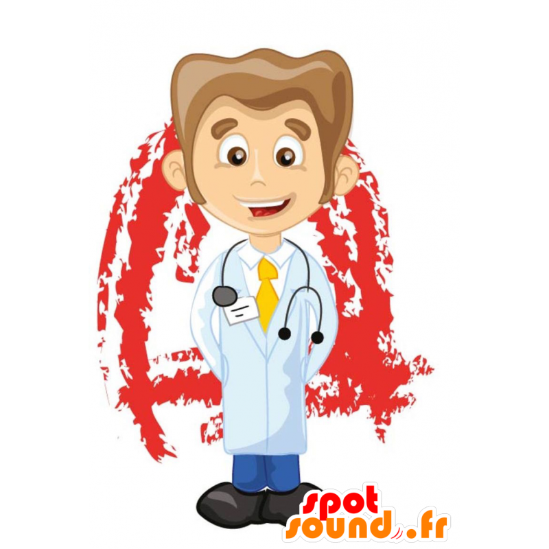 Camicetta mascotte medico - MASFR029454 - Mascotte 2D / 3D