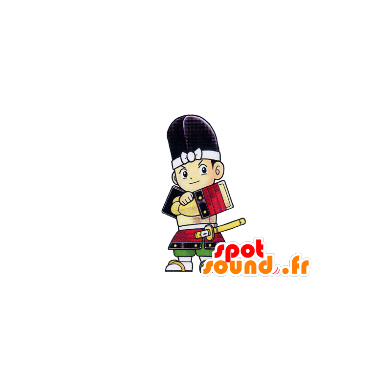 Mascotte de samouraï, de personnage asiatique - MASFR029550 - Mascottes 2D/3D