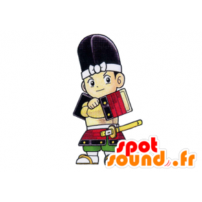 Mascotte de samouraï, de personnage asiatique - MASFR029550 - Mascottes 2D/3D