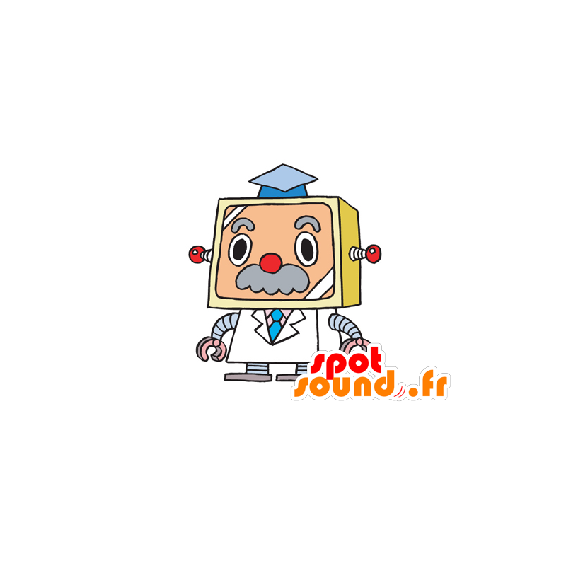 TV mascotte, medico, robot - MASFR029561 - Mascotte 2D / 3D