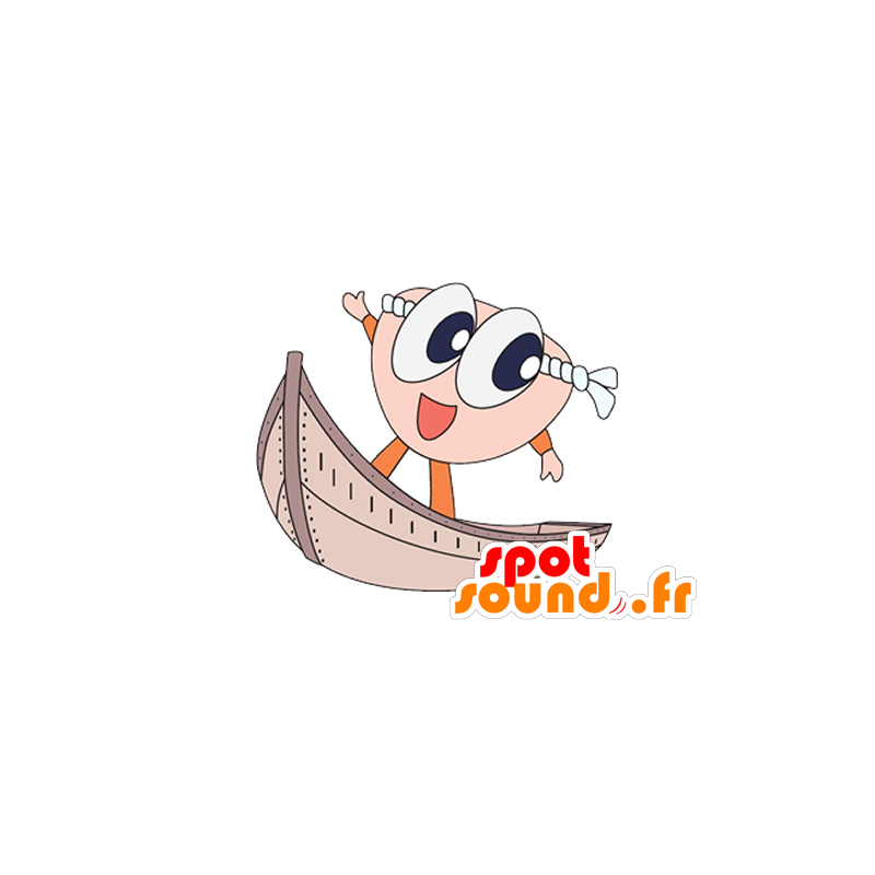 Mascotte schiuma apprendista marinaio su una nave - MASFR029613 - Mascotte 2D / 3D