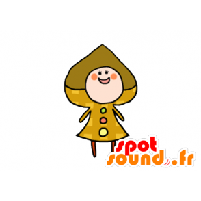 Mascotte de biscuit géant. Mascotte souriante - MASFR029615 - Mascottes 2D/3D