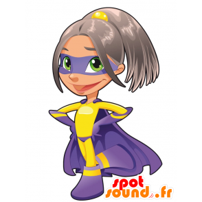 Kvinnelig maskot, superhelt, superwoman - MASFR029651 - 2D / 3D Mascots