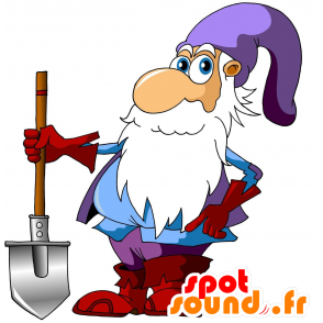 Dwerg mascotte, oude man. kabouter mascotte - MASFR029704 - 2D / 3D Mascottes