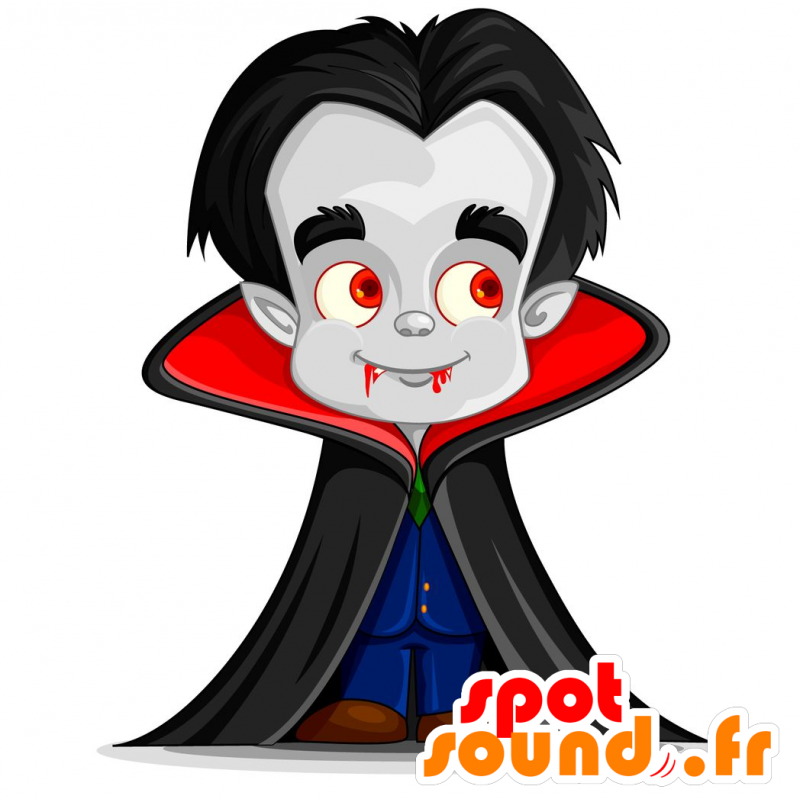 Vampire mascotte. Mascot Dracula - MASFR029718 - 2D / 3D Mascottes