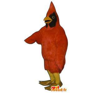 Mascotte d'oiseau rouge et noir - MASFR007502 - Mascotte d'oiseaux