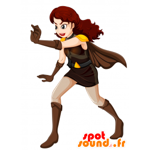 Mascot vigilante, sexy woman superhero - MASFR029886 - 2D / 3D mascots