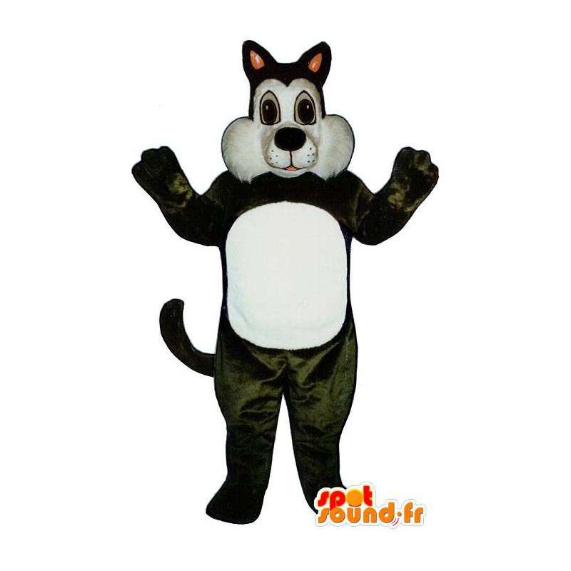 Mascot black and white cat - MASFR007523 - Cat mascots