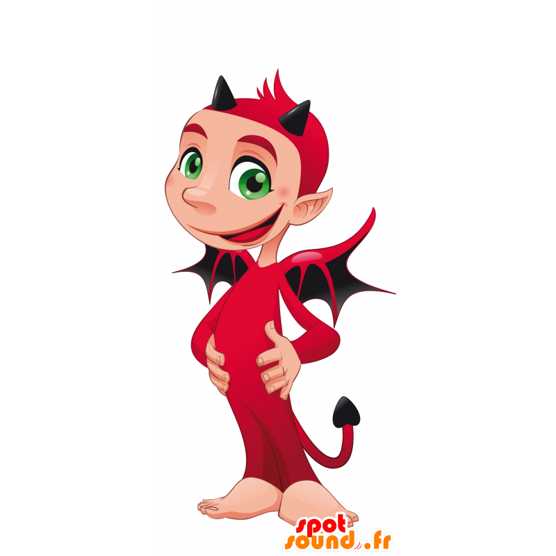 Red Demon Wings Illustration PNG Images