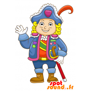 Mascotte de capitaine, de pirate, avec un grand chapeau - MASFR029978 - Mascottes 2D/3D