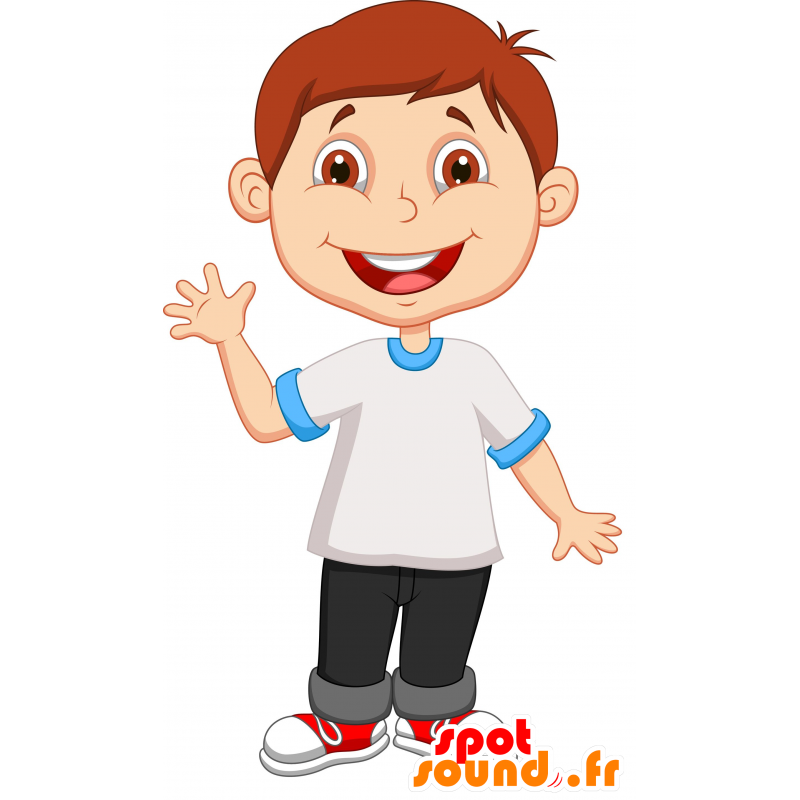 Boy mascotte, la scuola, simpatico, accogliente - MASFR030284 - Mascotte 2D / 3D