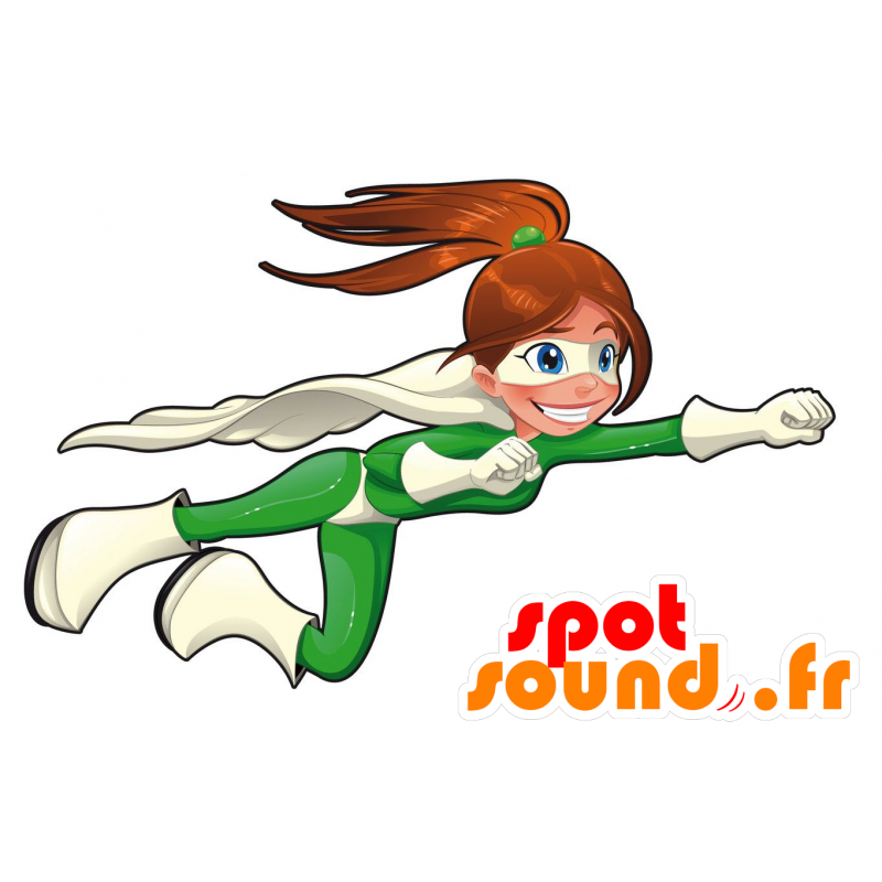 Superhelt kvinde maskot. Wonder Woman maskot - Spotsound maskot