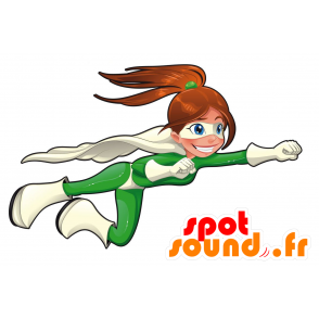 Vrouwelijke superheld mascotte. Mascot Wonder Woman - MASFR030449 - 2D / 3D Mascottes