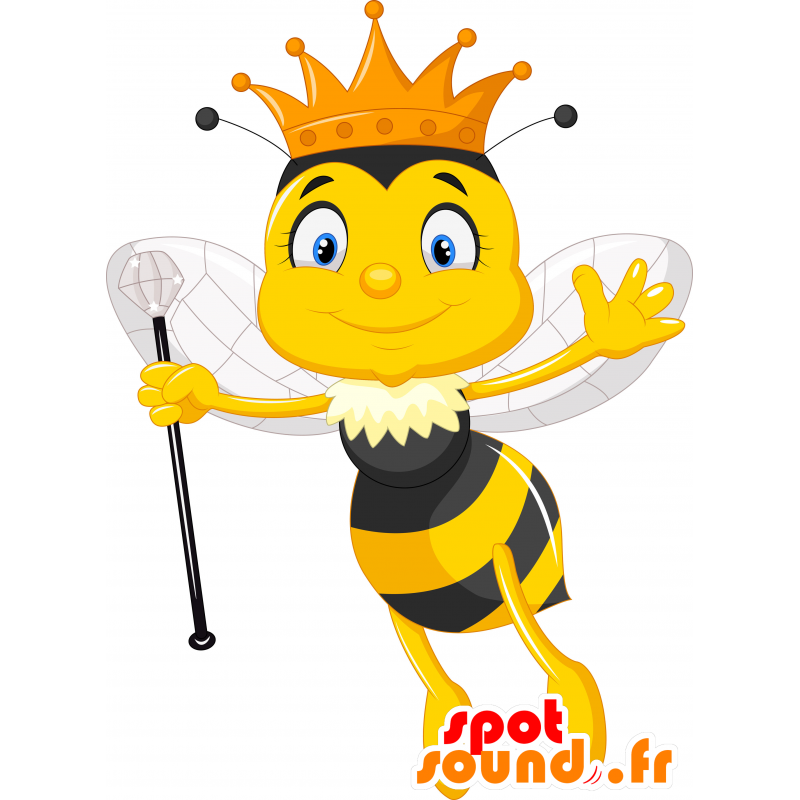 Dronningens maskot. Bi maskot - Spotsound maskot kostume