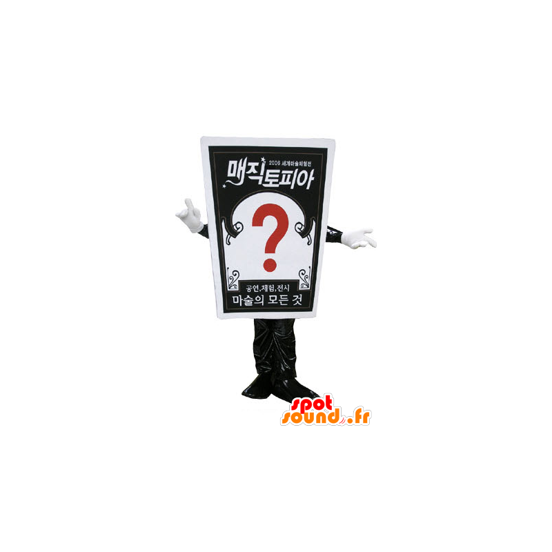 Mascote placard gigante. mascote publicidade - MASFR031166 - objetos mascotes