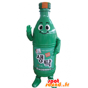 Drink mascot. green bottle mascot - MASFR031360 - Food mascot