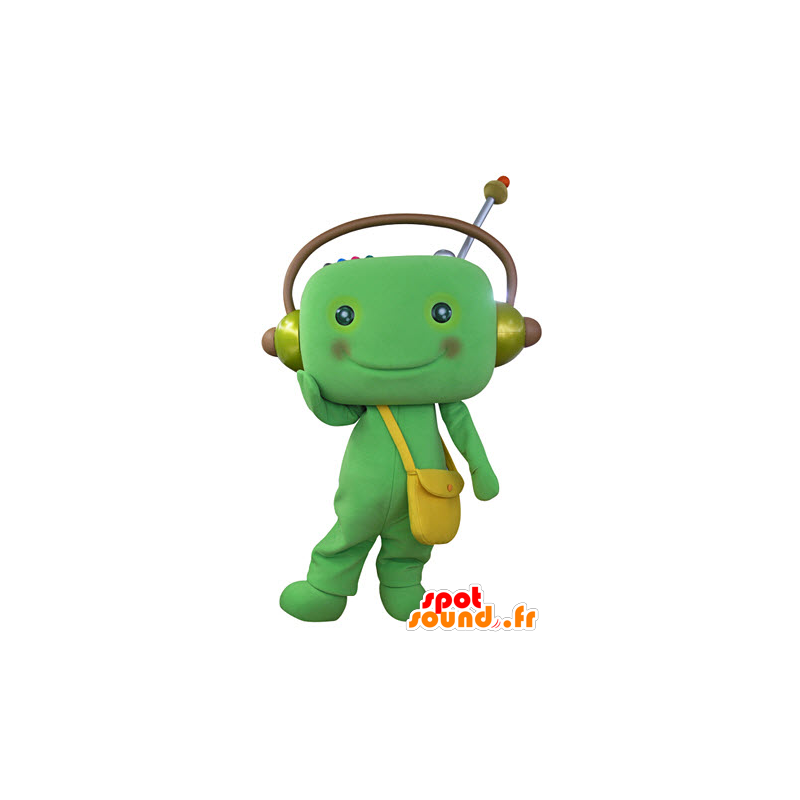 La mascota del hombre verde con los auriculares - MASFR031374 - Mascotas humanas