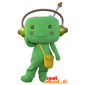 La mascota del hombre verde con los auriculares - MASFR031374 - Mascotas humanas