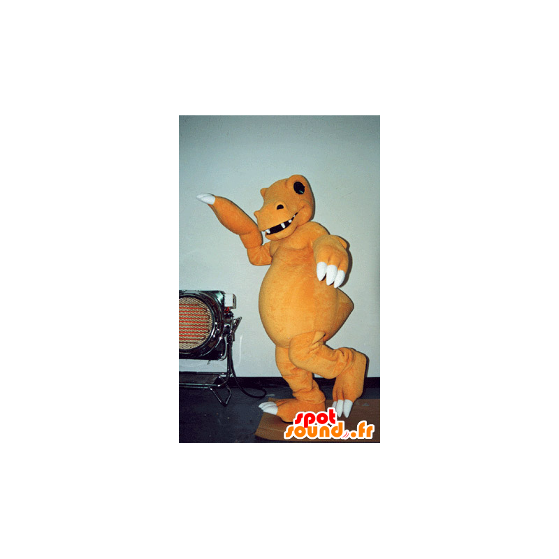 Mascote dinossauro roxo com óculos amarelos em Mascot Dinosaur Mudança de  cor Sem mudança Cortar L (180-190 Cm) Esboço antes da fabricação (2D) Não  Com as roupas? (se presente na foto) Não