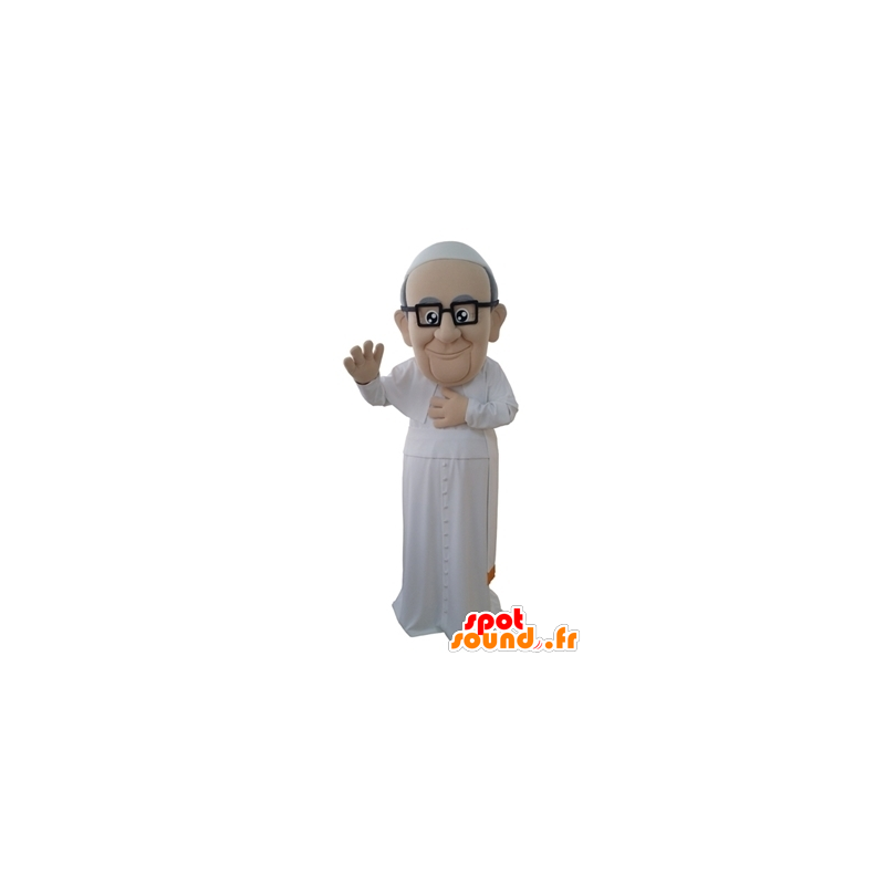 Pope white religious clothing mascot - MASFR031659 - Human mascots