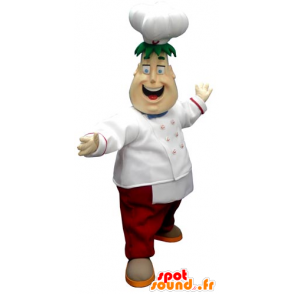 Mascota del cocinero con un delantal y gorro de cocinero - MASFR031757 - Mascotas humanas