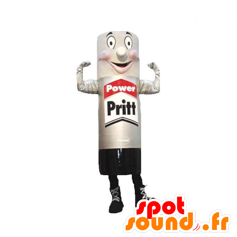 Purchase Giant glue stick mascot, gray and black in Mascots of objects  Color change No change Size L (180-190 Cm) Sketch before manufacturing (2D)  No With the clothes? (if present on the