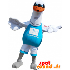 Weiße Möwe Maskottchen. White Bird Kostüm - MASFR032603 - Maskottchen des Ozeans