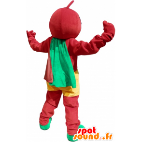 All red snowman mascot with yellow shorts - MASFR032605 - Human mascots