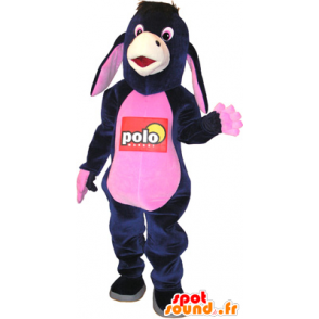 Mascot burro preto e rosa engraçado - MASFR032652 - gado