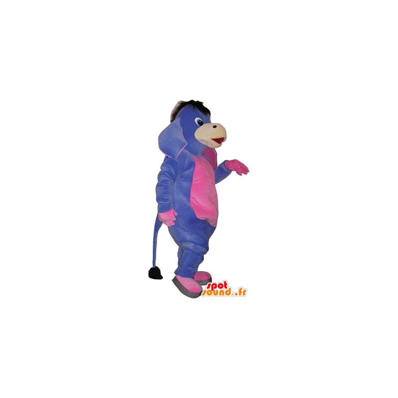 Mascotte paars en roze ezel. Mule Costume - MASFR032734 - vee