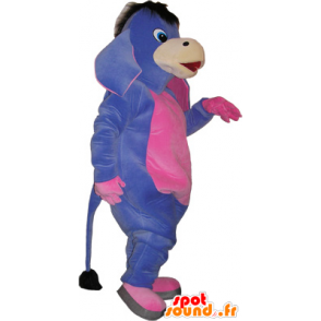 Mascotte paars en roze ezel. Mule Costume - MASFR032734 - vee