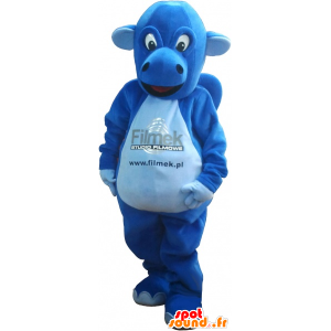 Azul mascota del dinosaurio. Traje de dinosaurio - MASFR032739 - Dinosaurio de mascotas