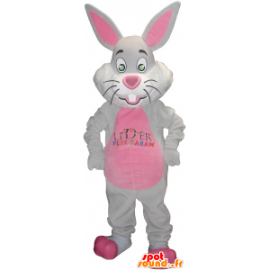 マスコットのウサギ の 大きな耳とマスコットのグレーとピンクのバニー 色変更 変化なし 切る L 180 190センチ 撮影に最適 番号 服とは 写真にある場合 番号 付属品 番号