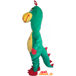 恐竜のマスコット の 緑と黄色の恐竜のマスコット カスタマイズ可能なコスチューム 色変更 変化なし 切る L 180 190センチ 撮影に最適 番号 服とは 写真にある場合 番号 付属品 番号