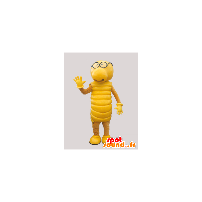 Amarelo mascote lagarta. mascote criatura amarela. - MASFR032907 - mascotes Insect