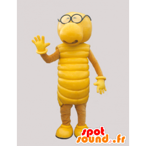 Amarelo mascote lagarta. mascote criatura amarela. - MASFR032907 - mascotes Insect