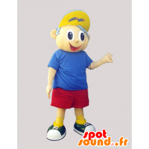 Maskotti Poika shortsit, t-paita ja lippis - MASFR033107 - Maskotteja Boys and Girls