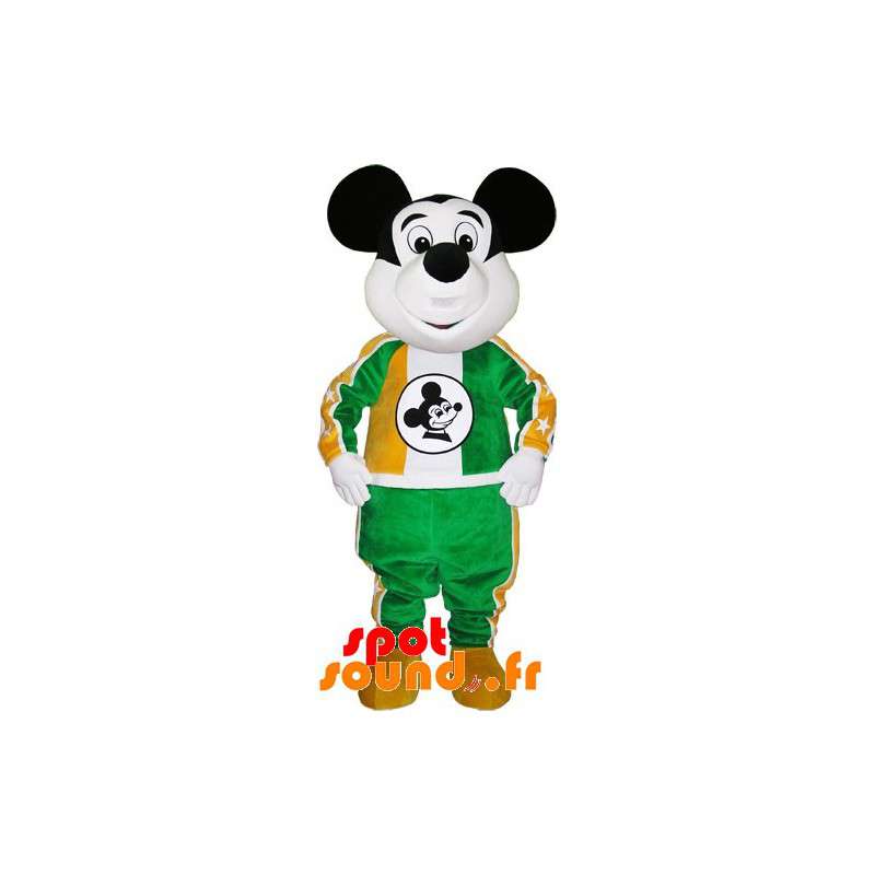 Mickey Mouse maskot. Svartvitt musmaskot - Spotsound maskot