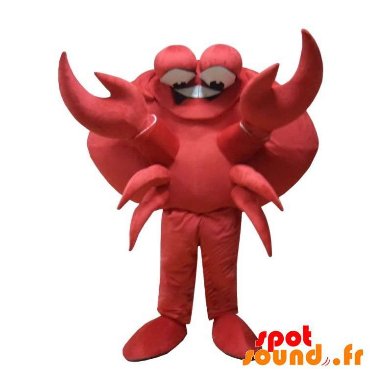 Disfraces de Mascota de cangrejo rojo, ropa de dibujos animados